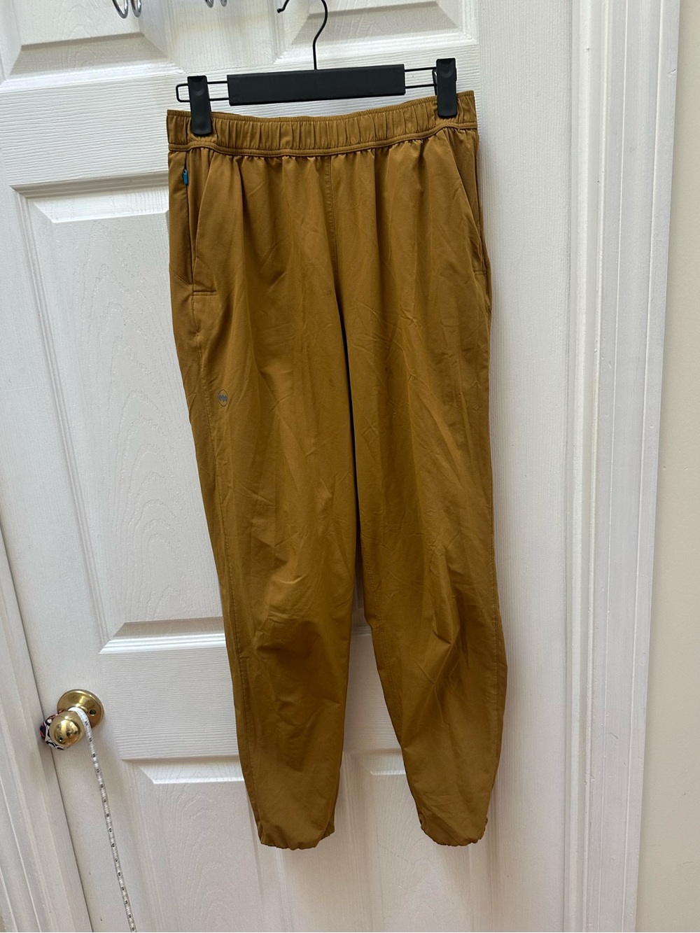 Janji Men's Tech Lightweight Active Pants yellow marigold s small